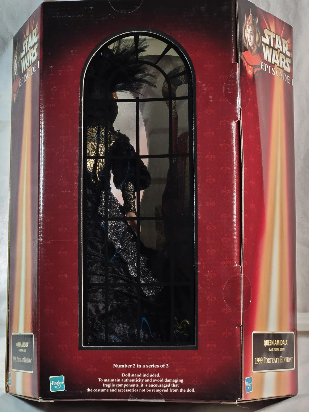 Vintage Star Wars Queen Amidala Black Travel Gown 1999 Doll NIB